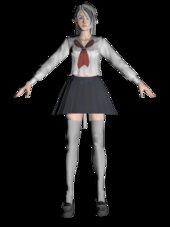 Skin Chica Realista Con Uniforme De Colegio Japones